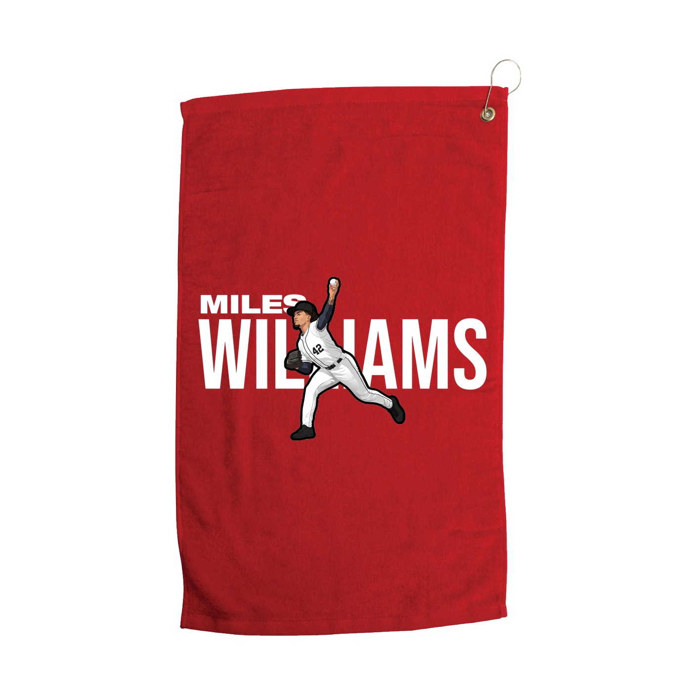 Golf Towel — Player Name in Red