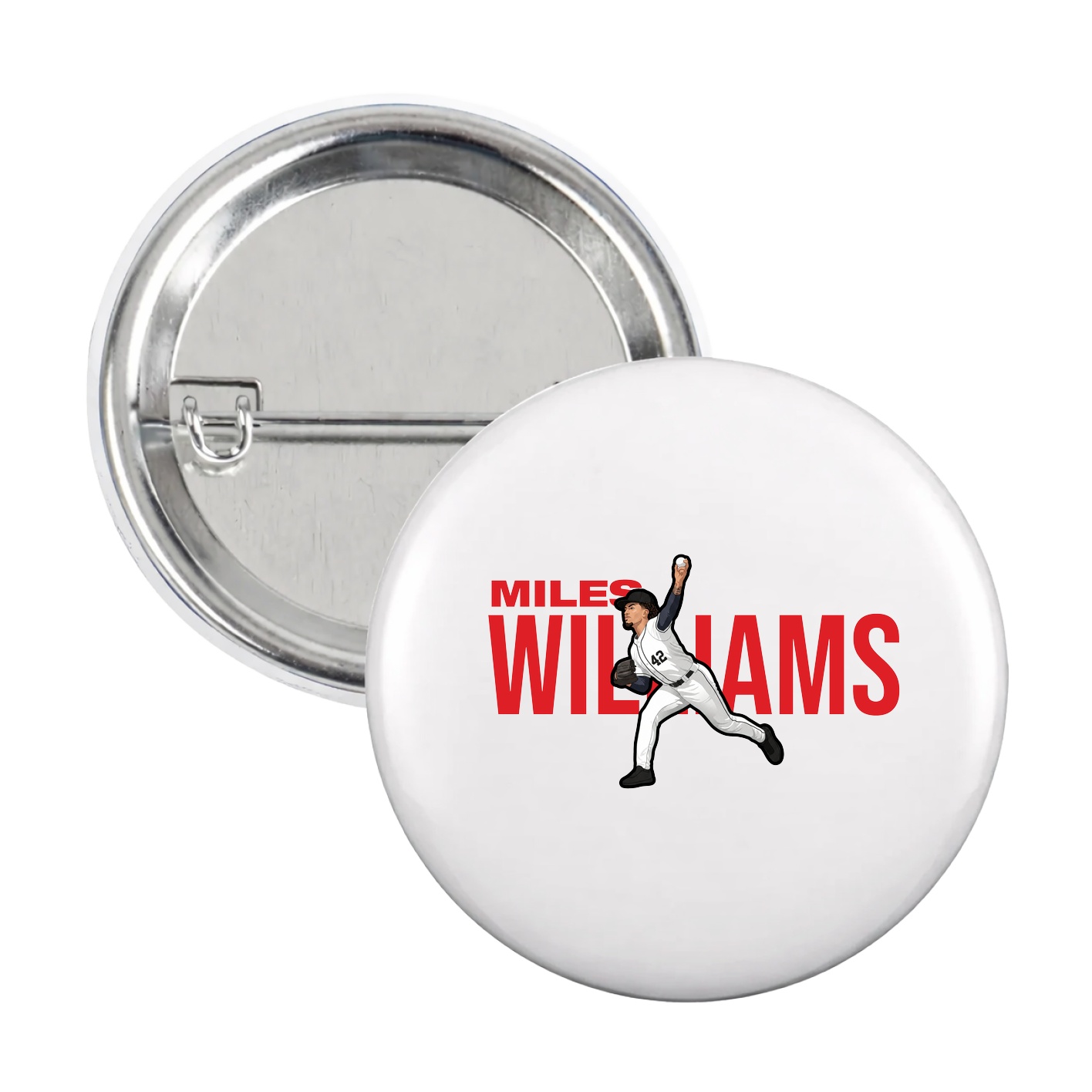 Game Day Button — Player Name in White