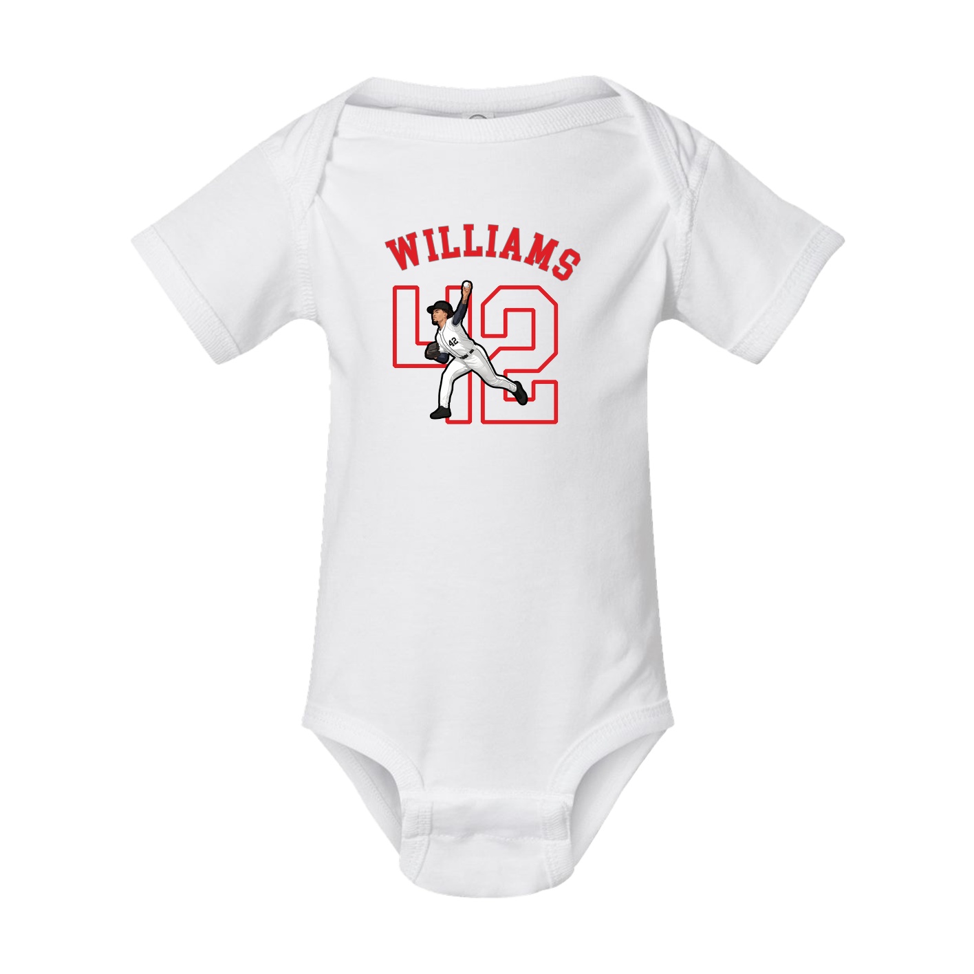 Baby Onesie — Shirsey Arch in White