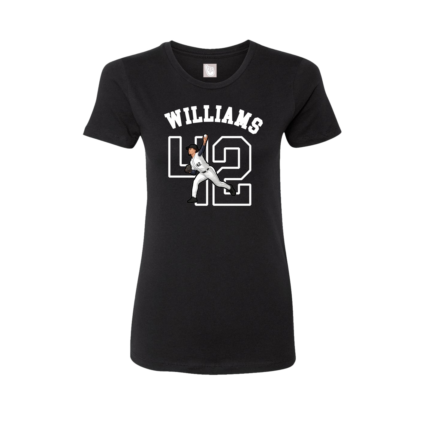 Fitted Women's Tee — Shirsey Arch in Black