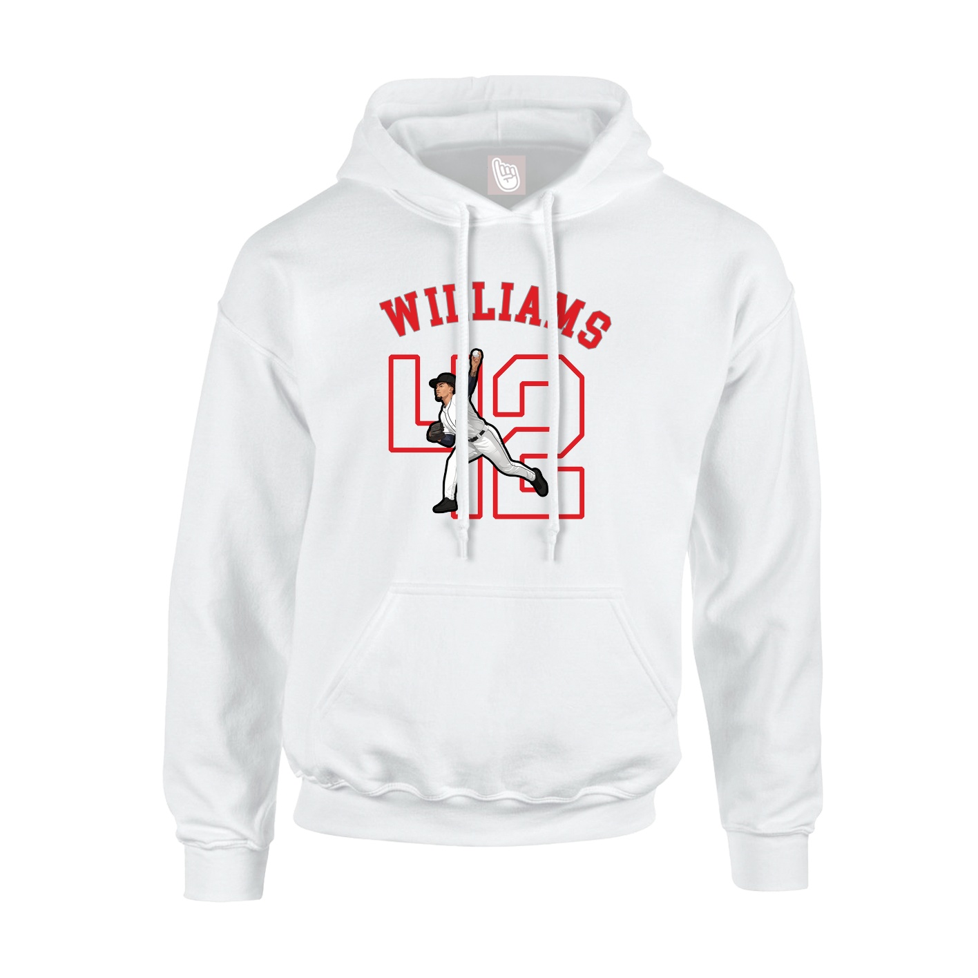 Hoodie — Shirsey Arch in White