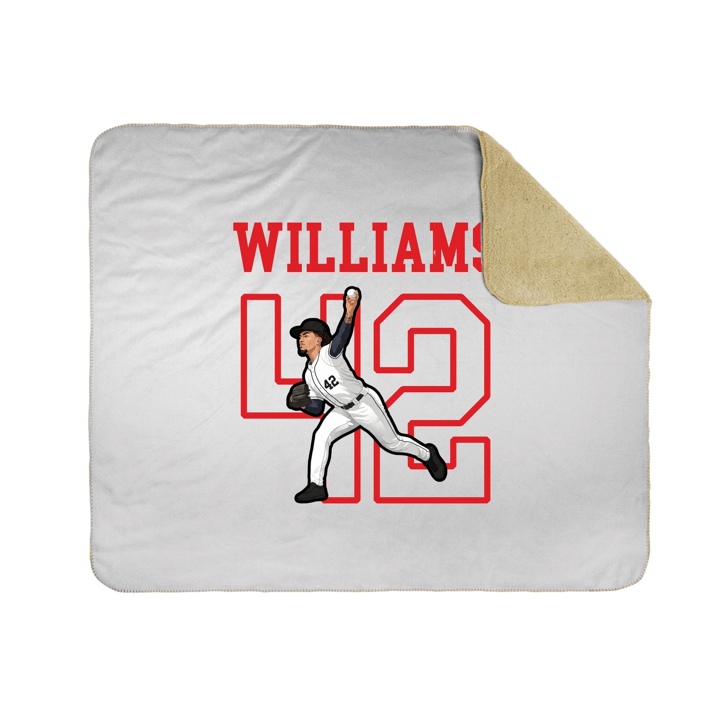 Throw Blanket — Shirsey in White