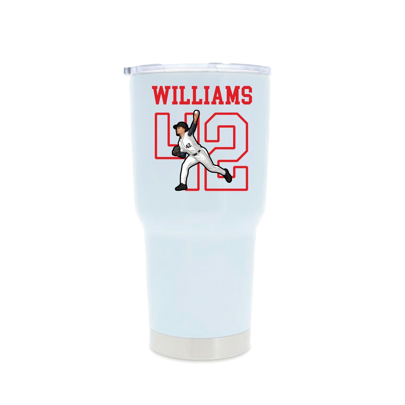 30oz Stainless Steel Tumbler — Shirsey in White