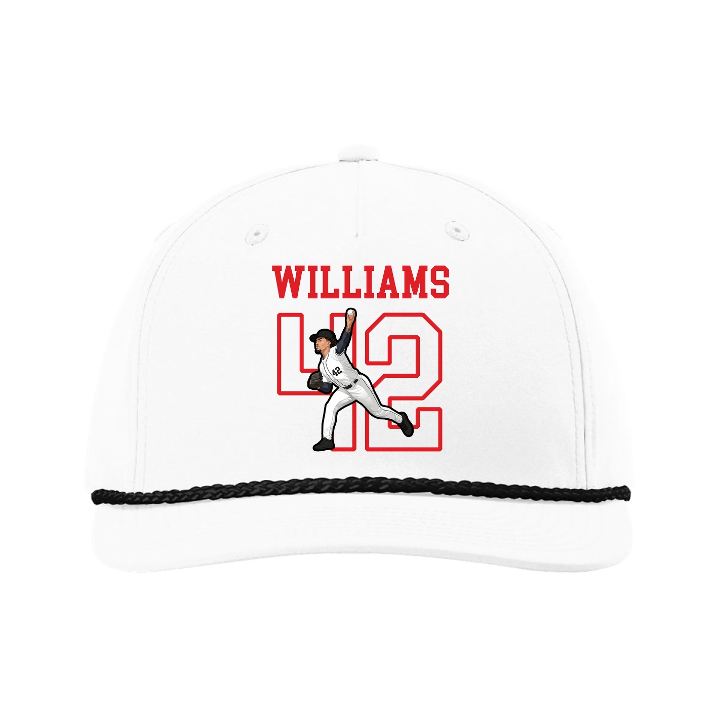 Five-Panel Classic Rope Cap — Shirsey in White