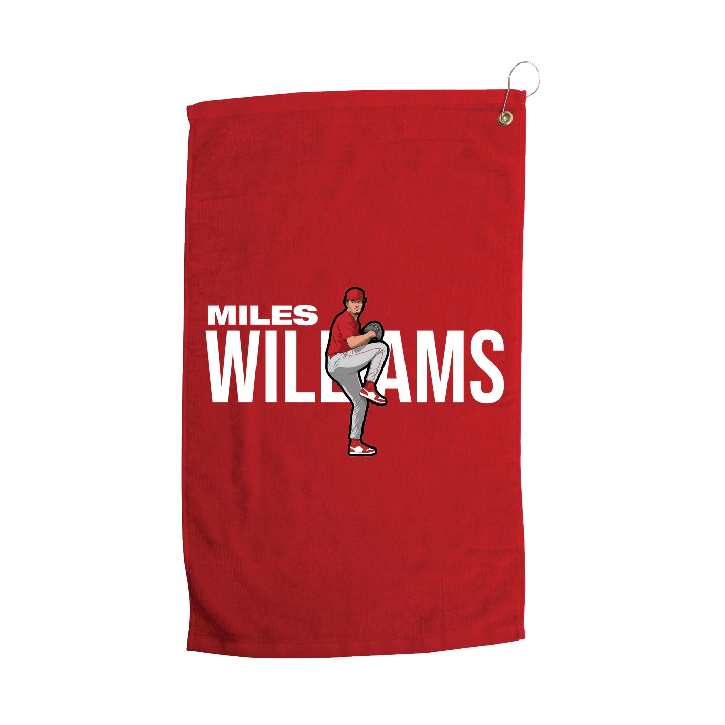 Golf Towel — Player Name in Red