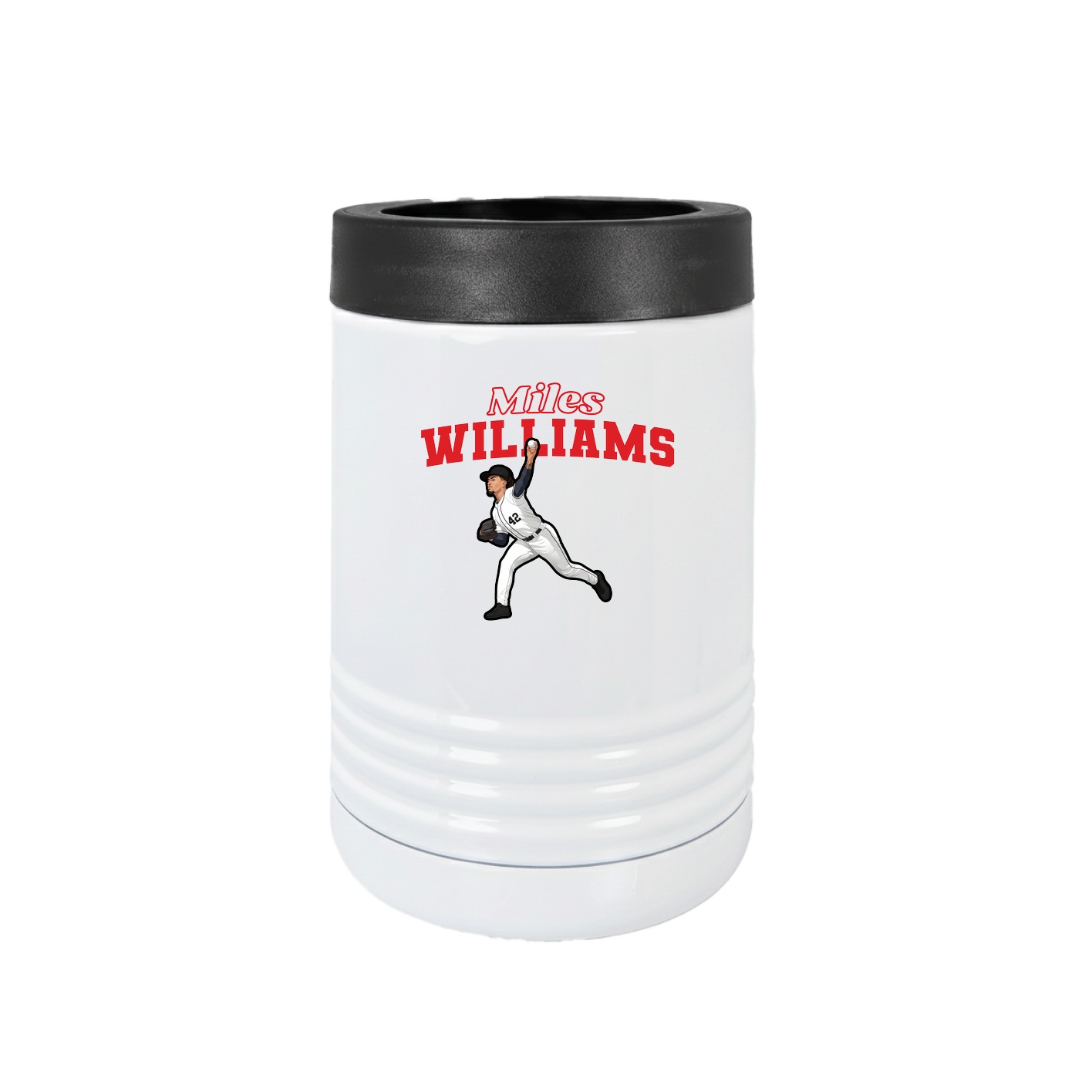 Beverage Holder — Name Arch in White