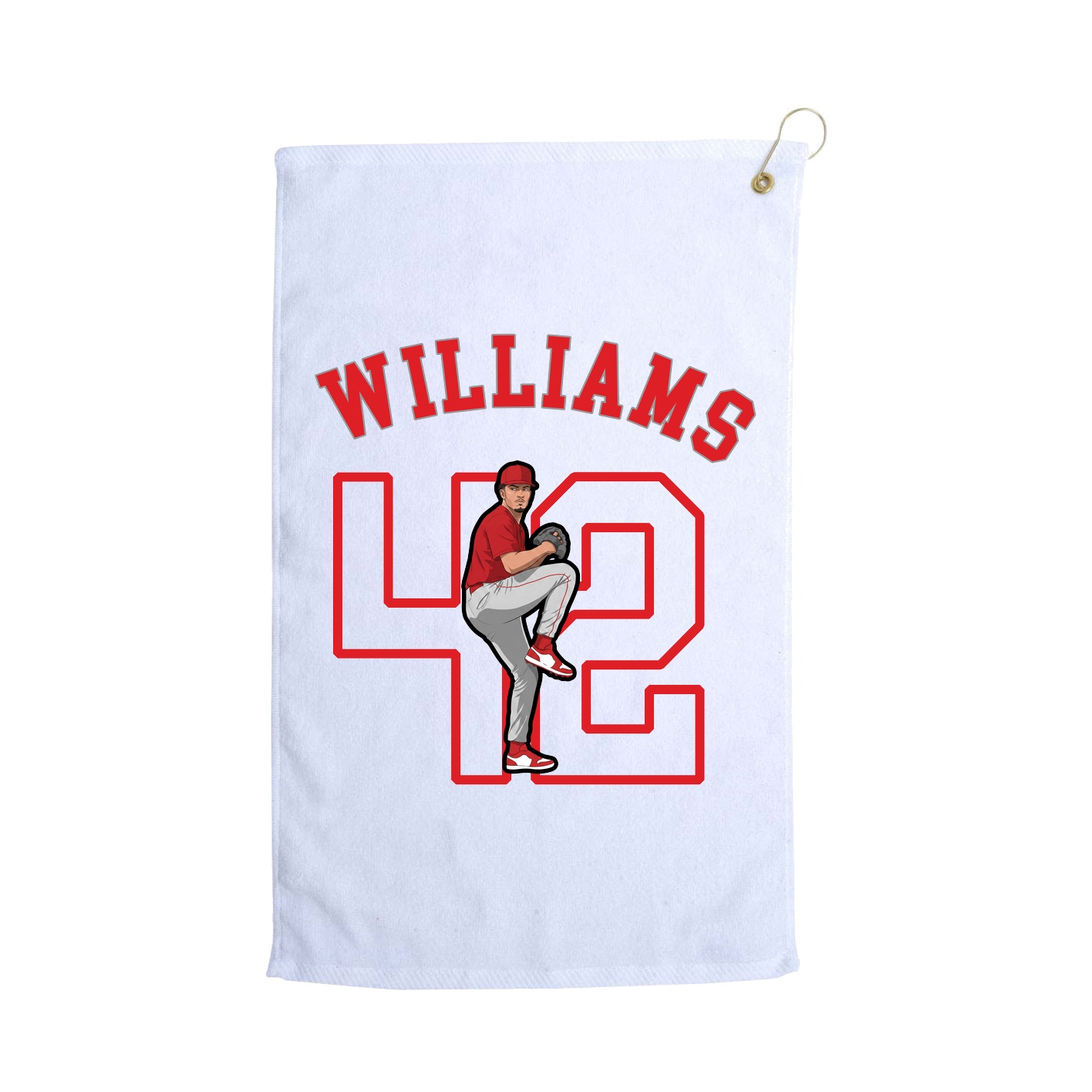 Golf Towel — Shirsey Arch in White