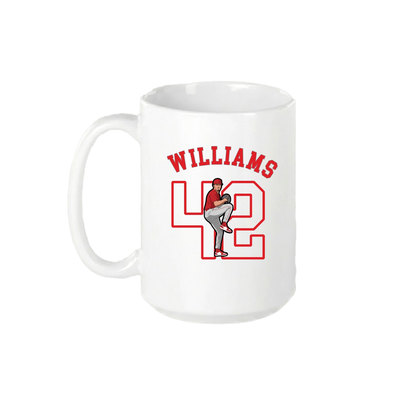 15oz Coffee Mug — Shirsey Arch in White