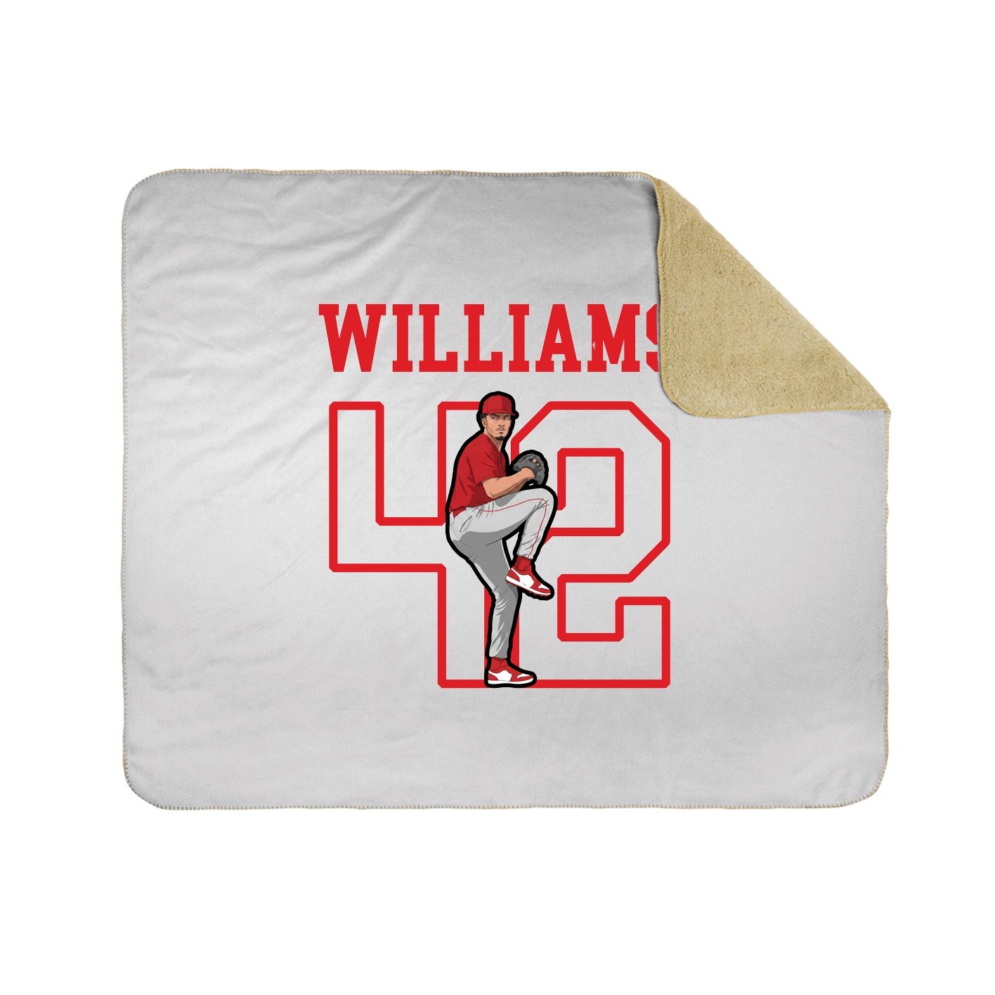 Throw Blanket — Shirsey in White