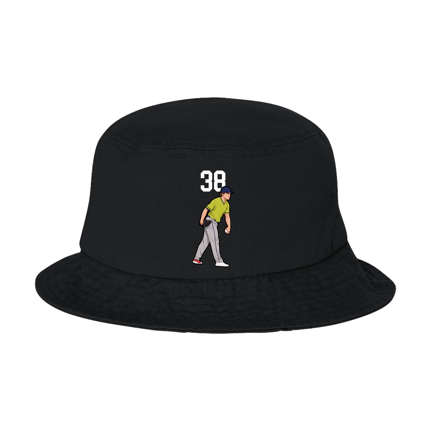Bucket Cap — Number Top in Black
