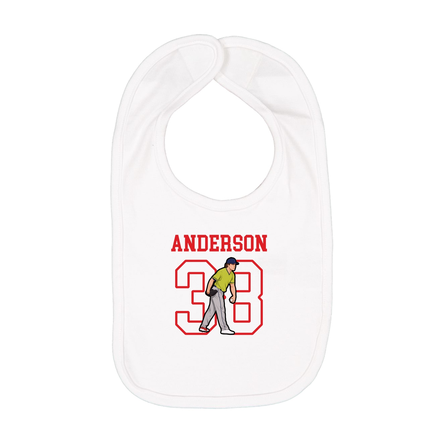 Infant Bib — Shirsey in White