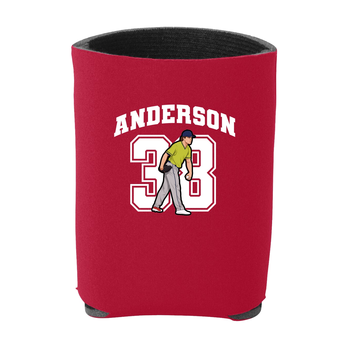 Can Holder — Number in Red