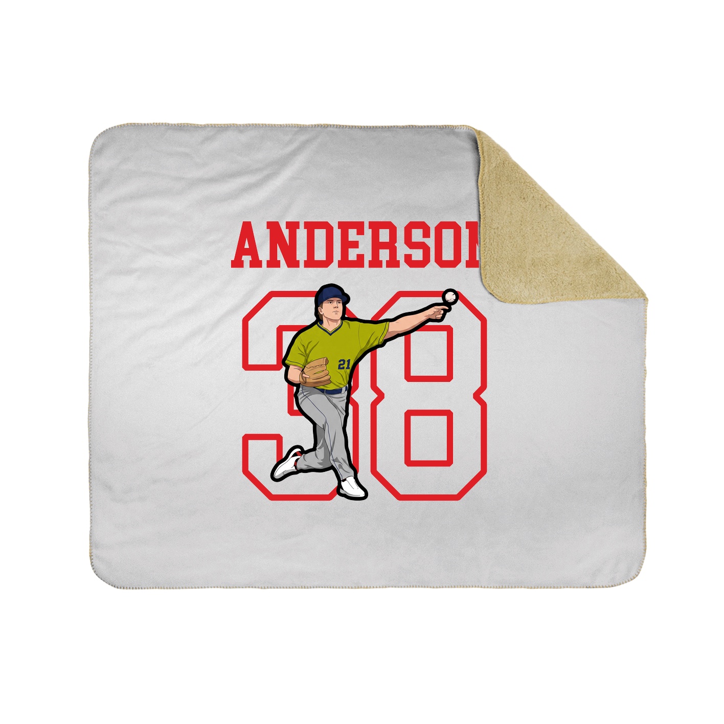 Throw Blanket — Shirsey in White