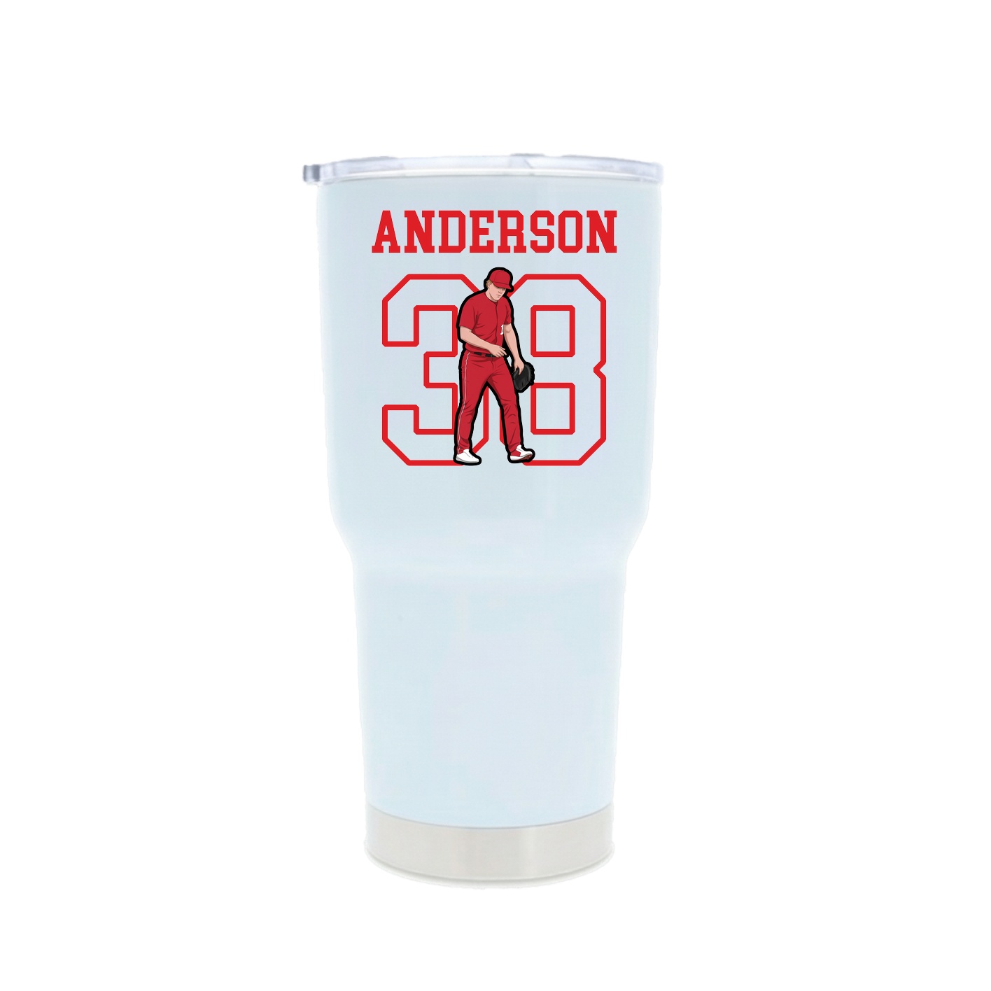 30oz Stainless Steel Tumbler — Shirsey in White