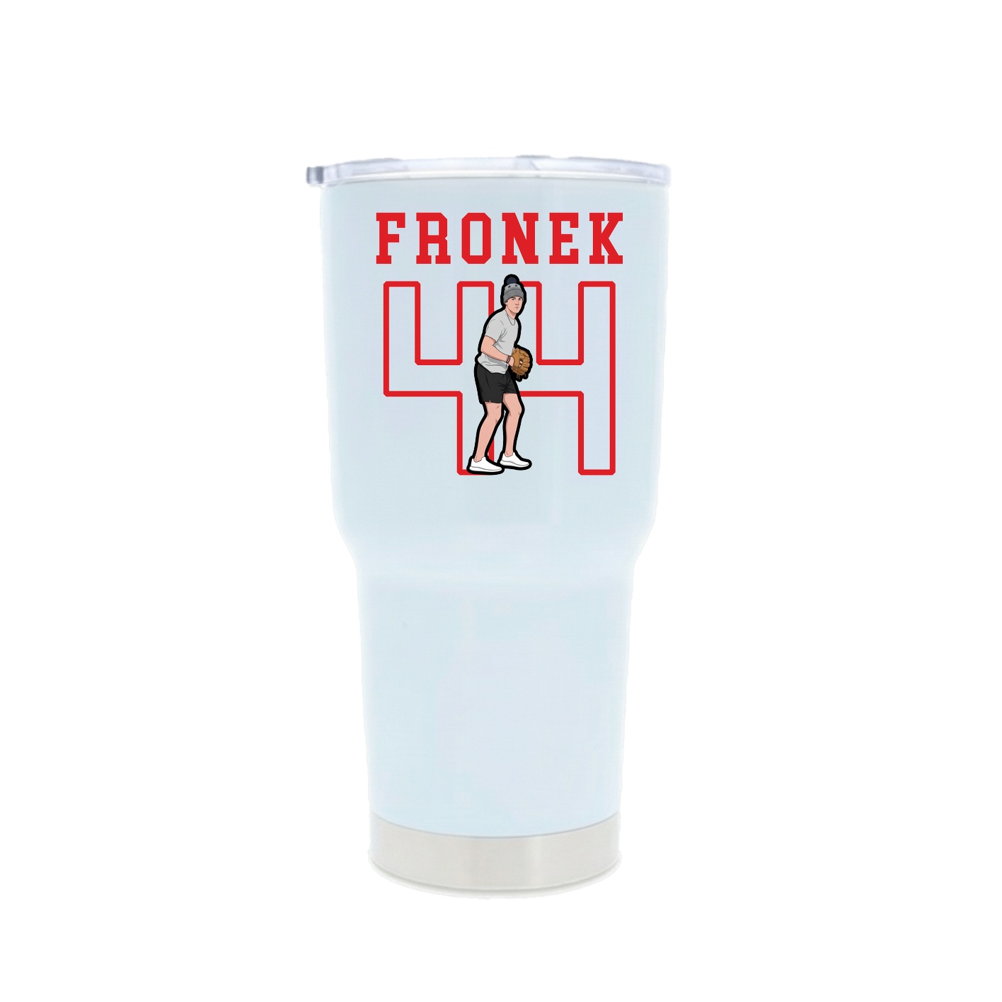 30oz Stainless Steel Tumbler — Shirsey in White