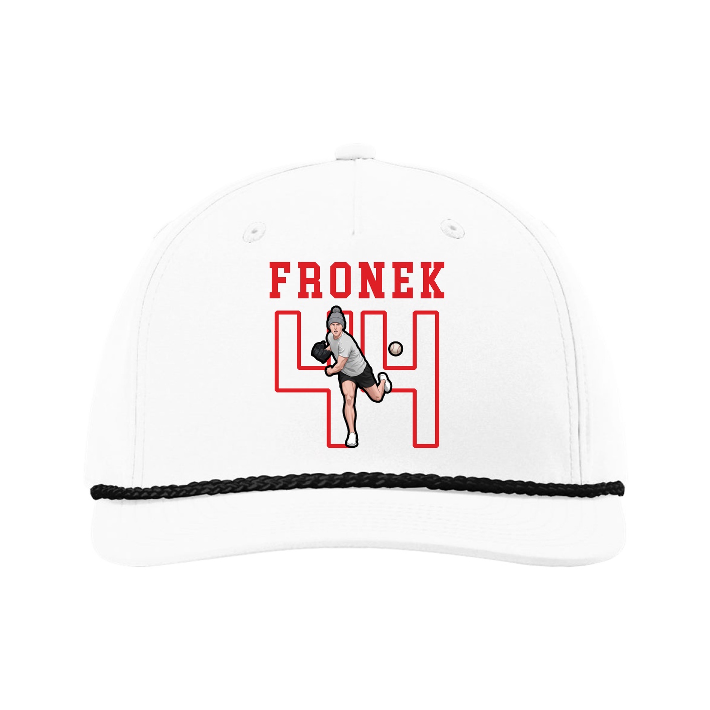 Five-Panel Classic Rope Cap — Shirsey in White