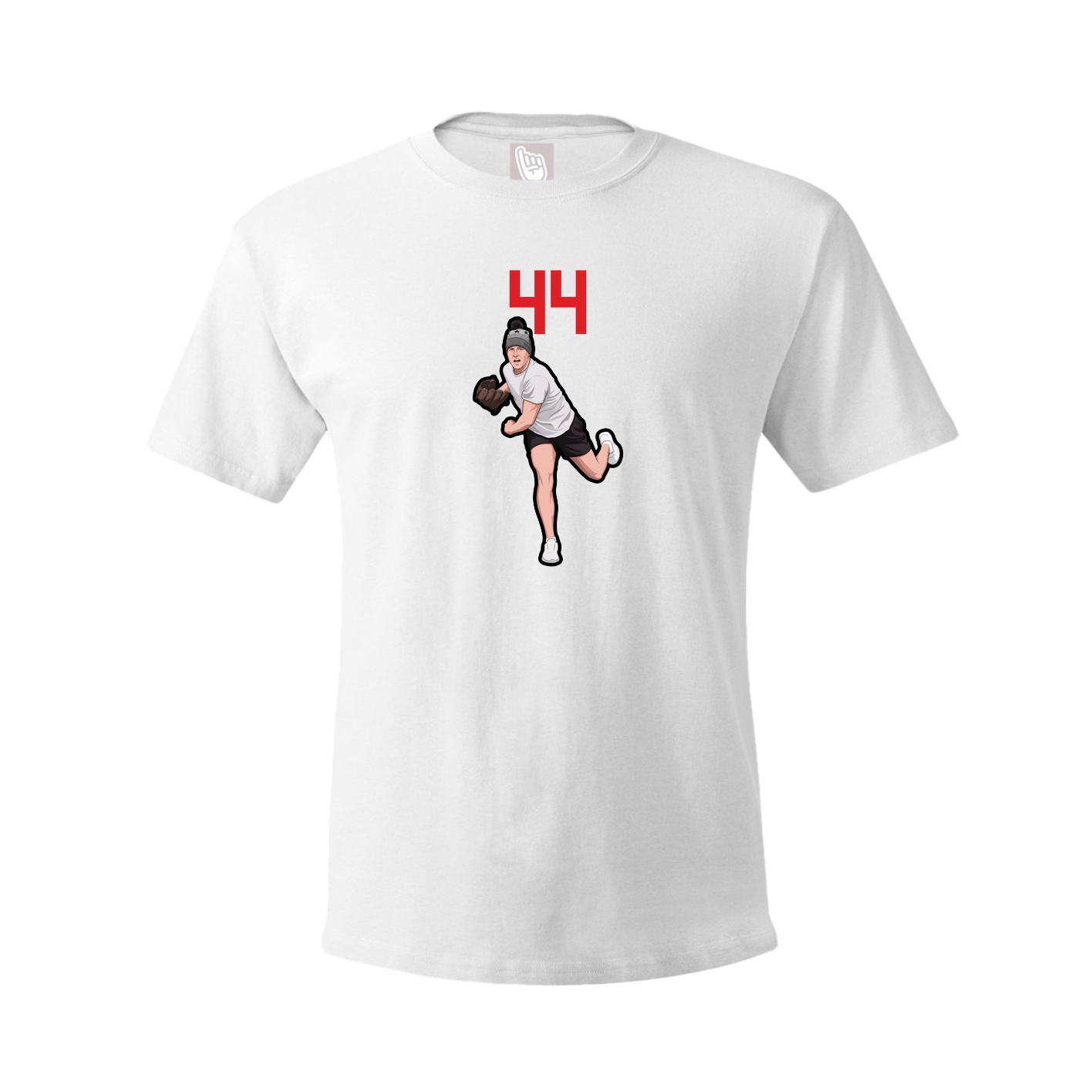 Youth Tee — Number Top in White