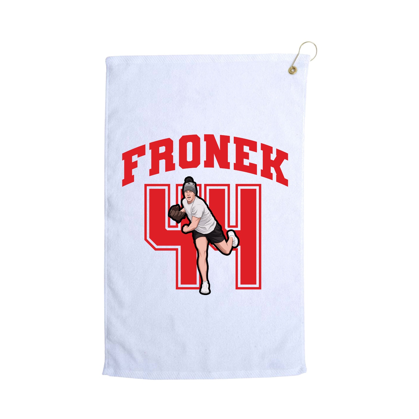 Golf Towel — Number in White