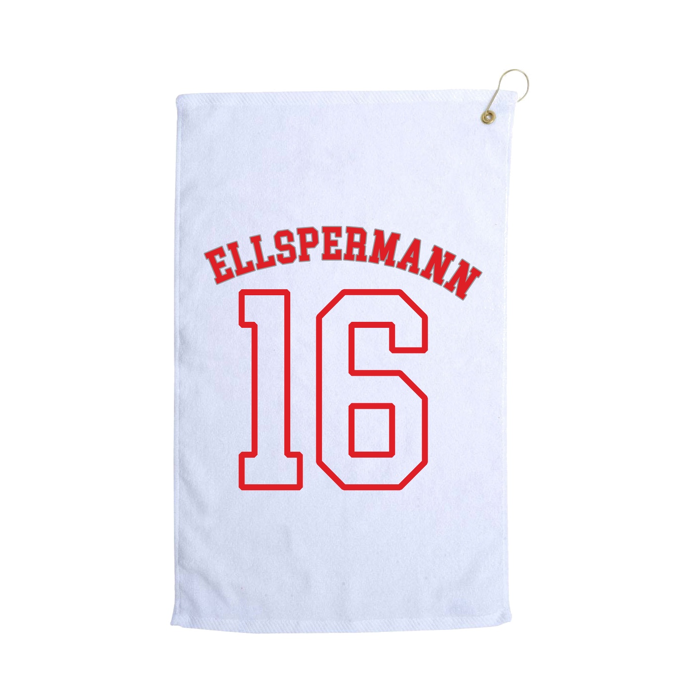 Golf Towel — Shirsey Arch in White