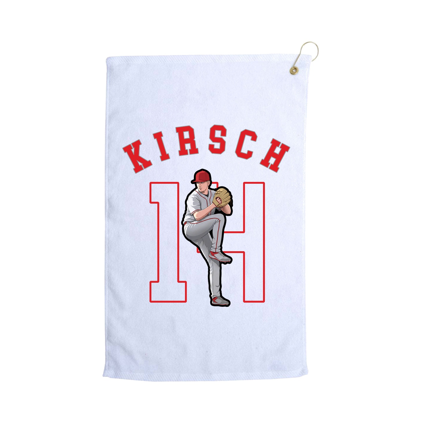 Golf Towel — Shirsey Arch in White