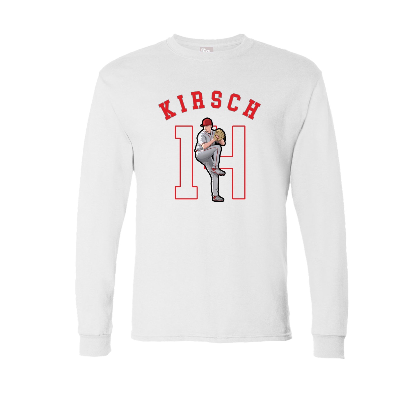 Long Sleeve Tee — Shirsey Arch in White