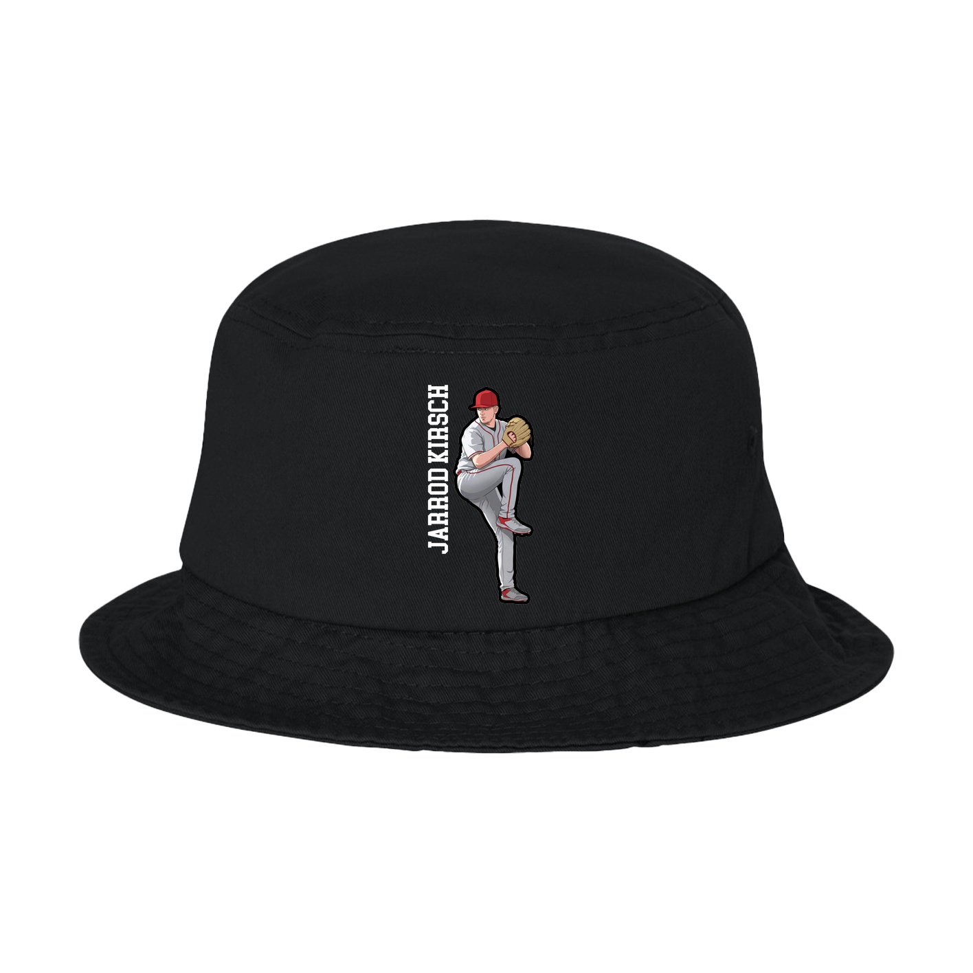 Bucket Cap — Name Vertical in Black