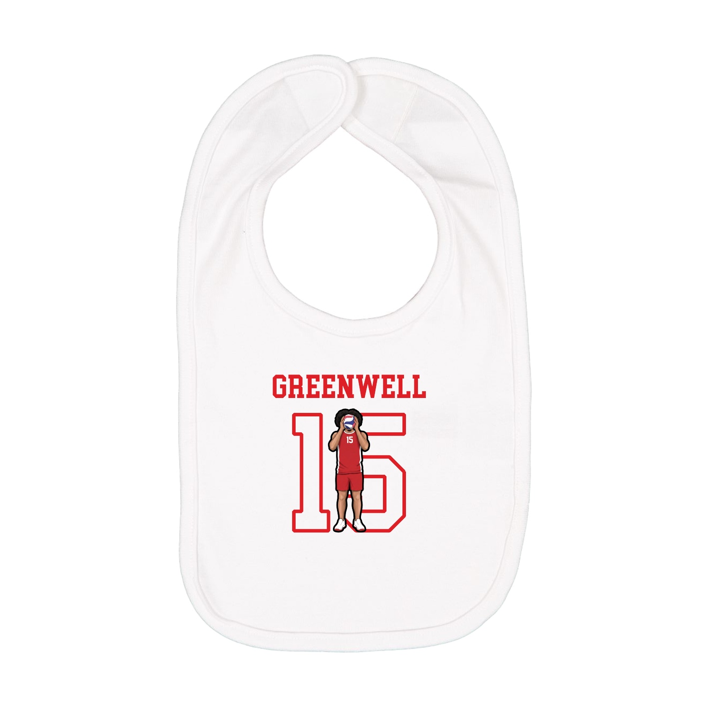 Infant Bib — Shirsey in White