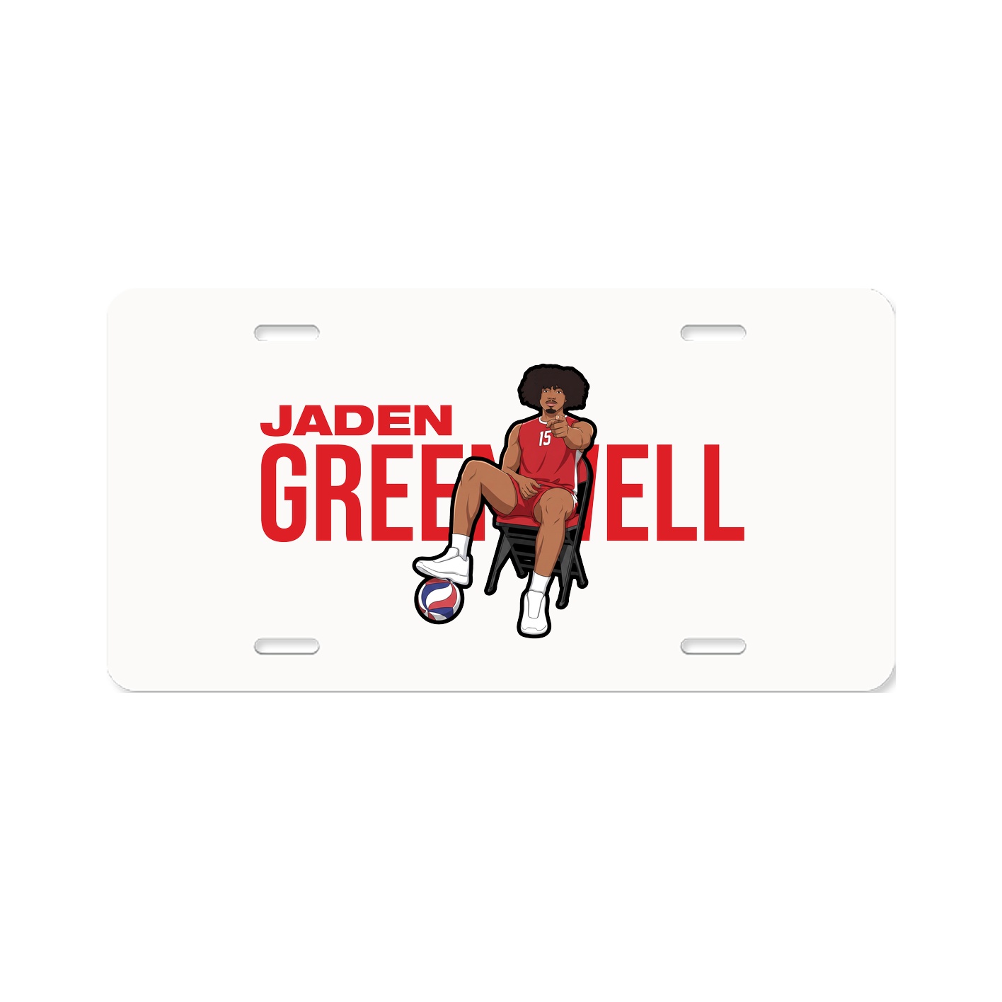 License Plate — Player Name in Classic