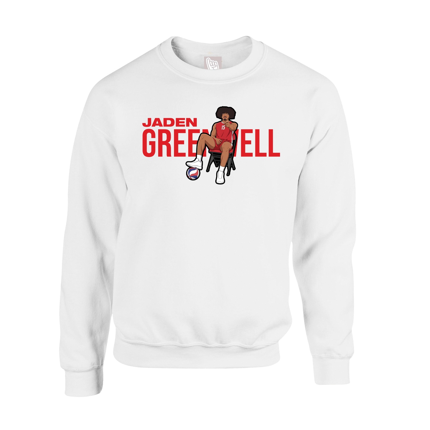 Fleece Crew — Player Name in White