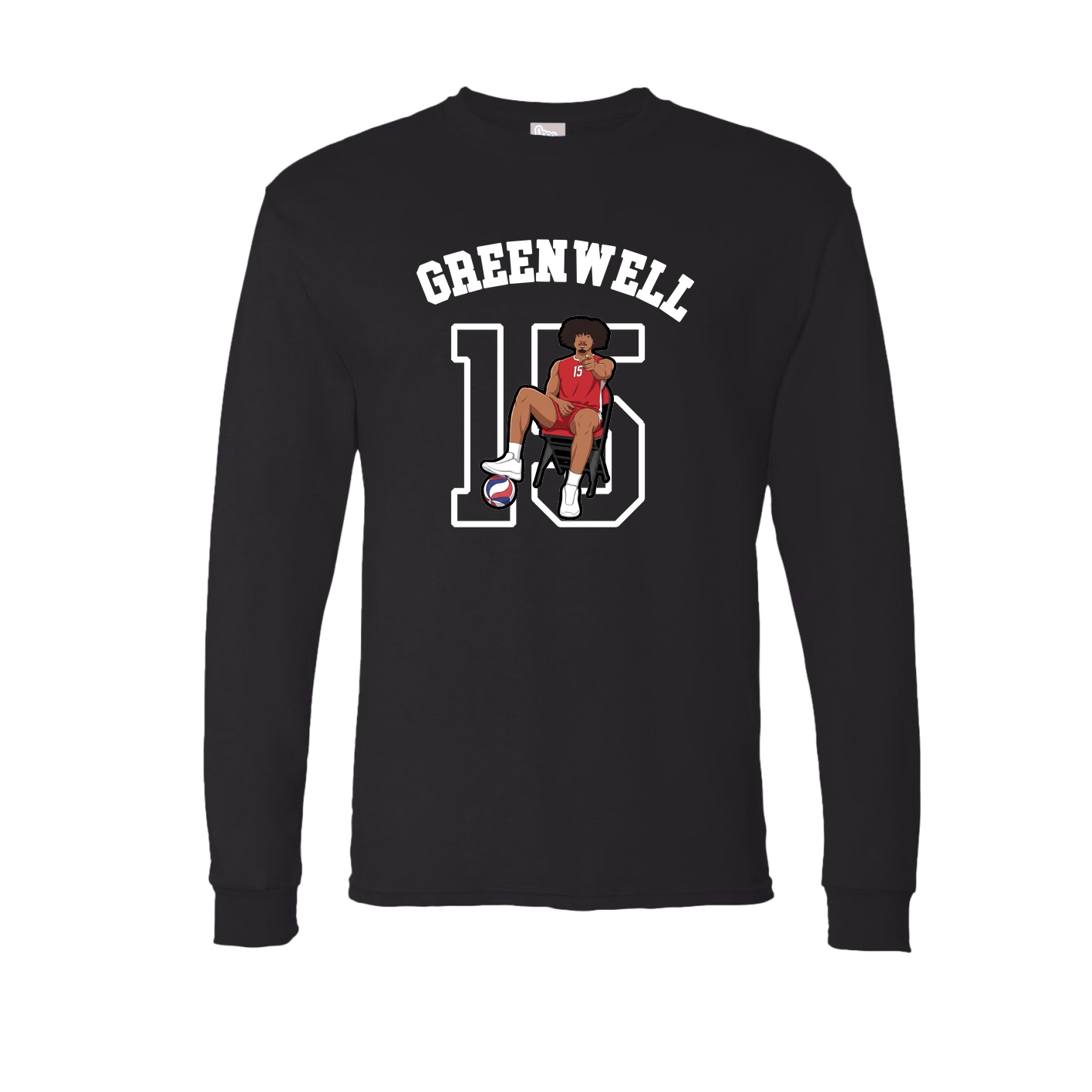 Long Sleeve Tee — Shirsey Arch in Black