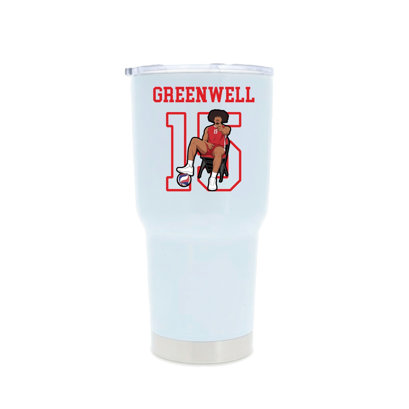 30oz Stainless Steel Tumbler — Shirsey in White