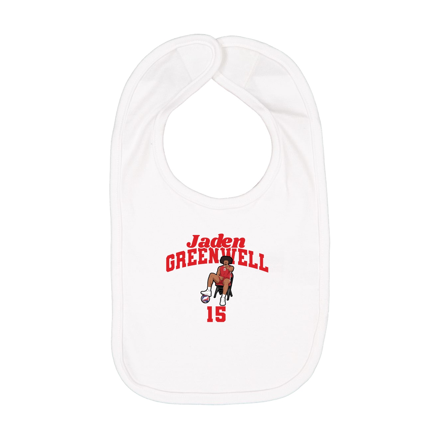 Infant Bib — Signature Arch in White