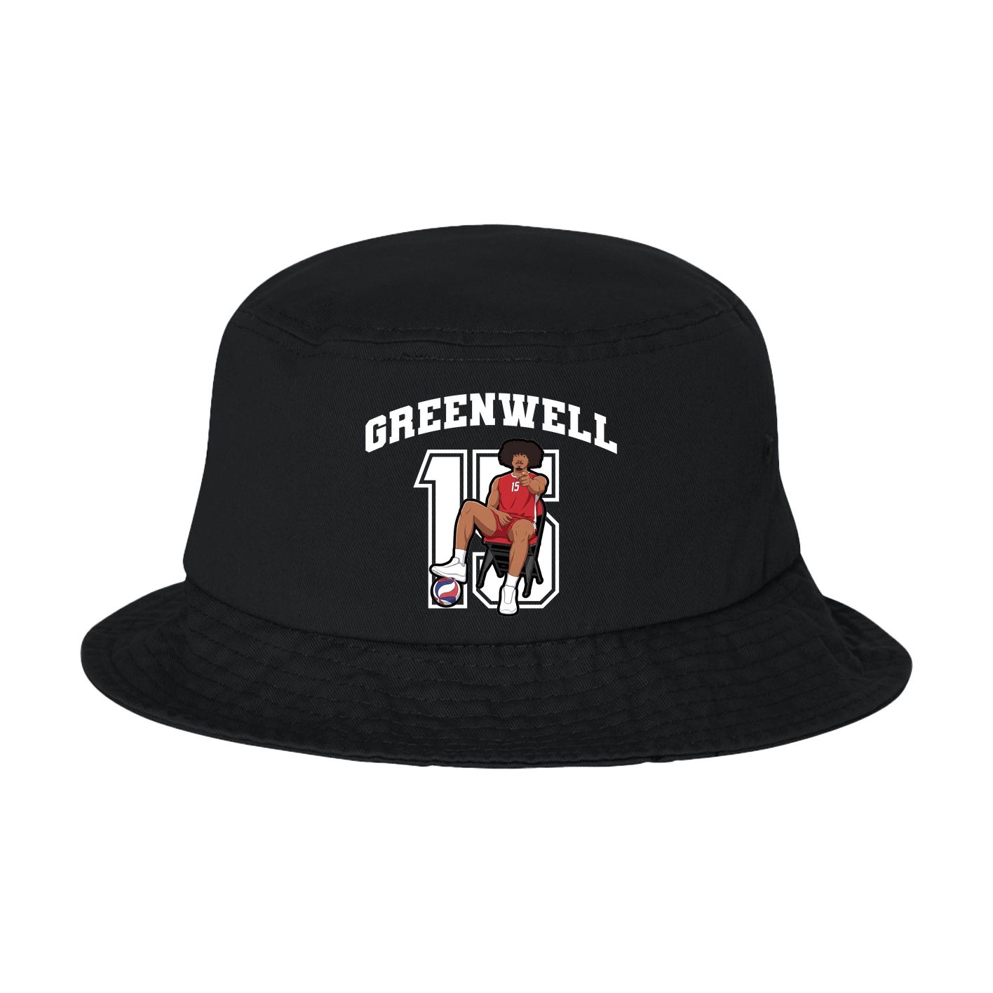 Bucket Cap — Number in Black