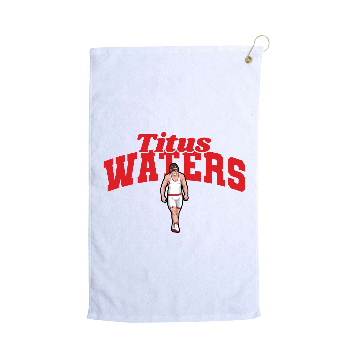 Golf Towel — Signature Arch in White