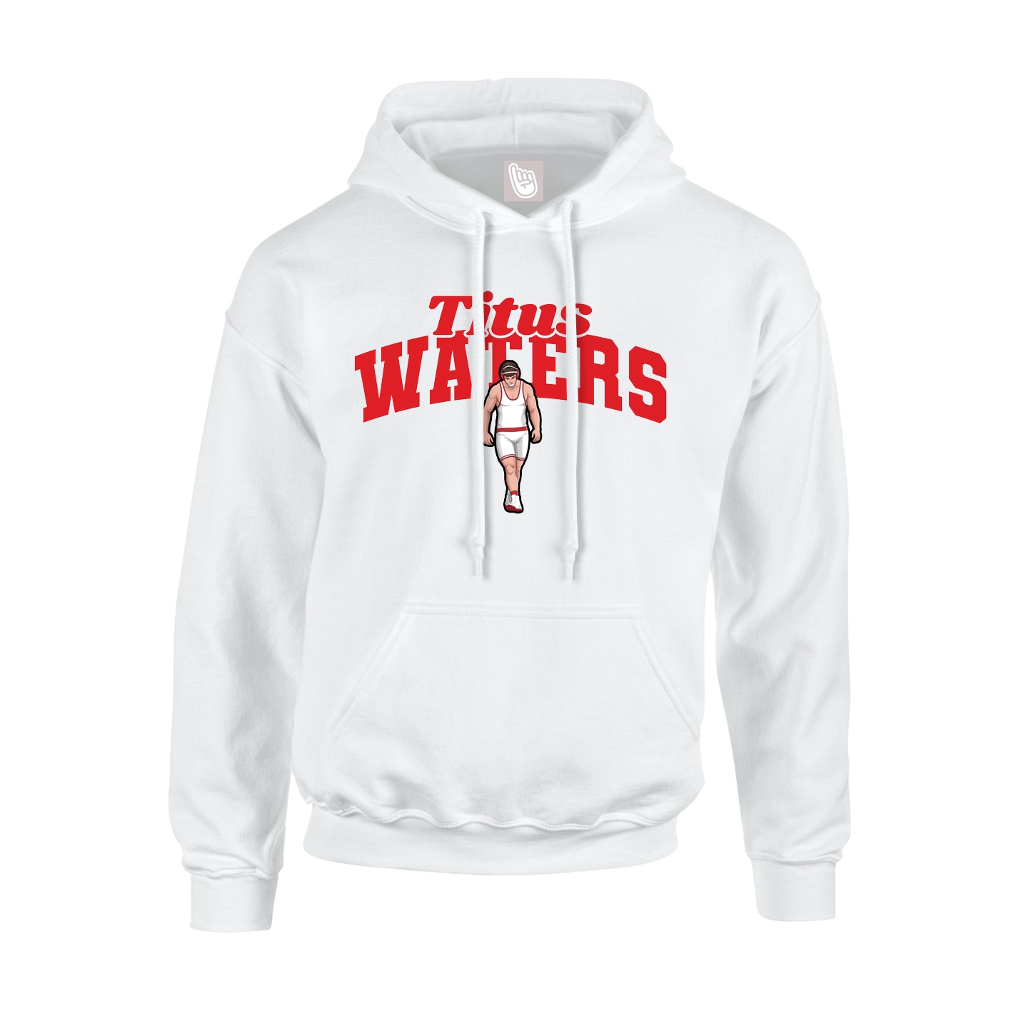 Youth Hoodie — Signature Arch in White