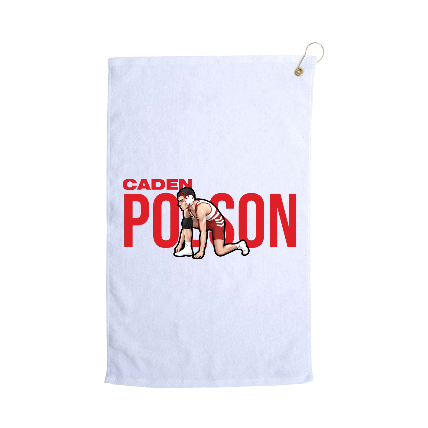 Golf Towel — Player Name in White