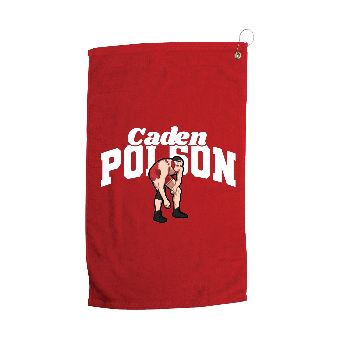Golf Towel — Signature Arch in Red