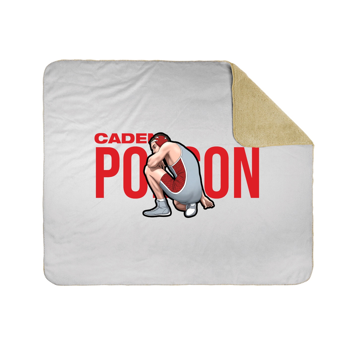 Throw Blanket — Player Name in White
