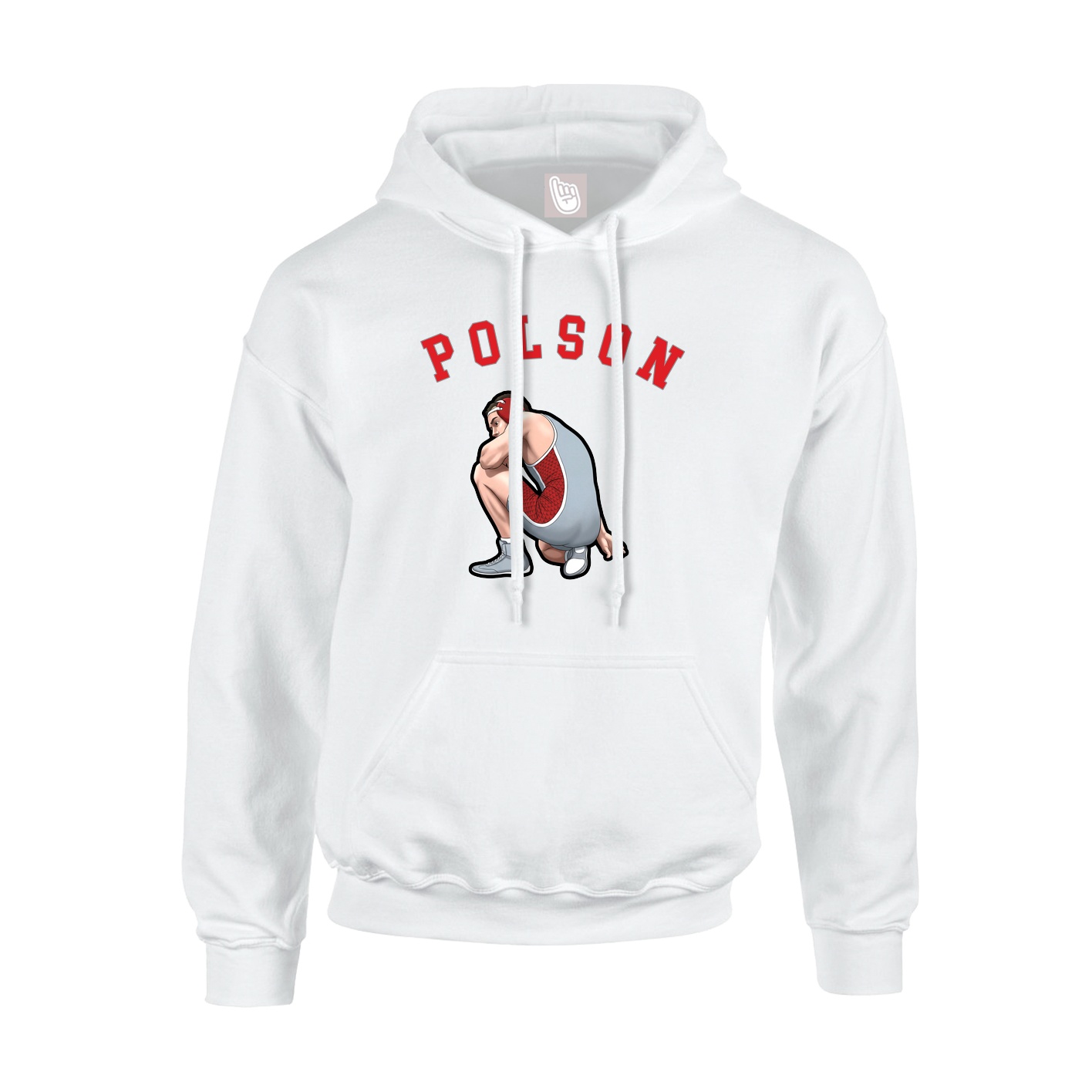 Youth Hoodie — Shirsey Arch in White