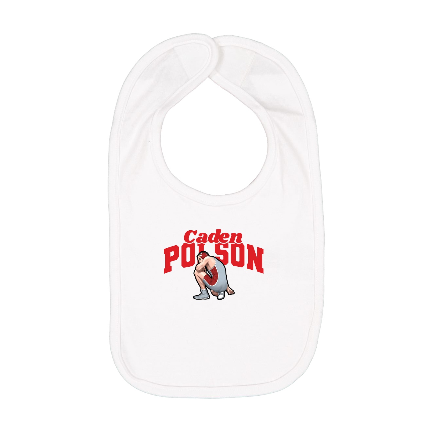 Infant Bib — Signature Arch in White