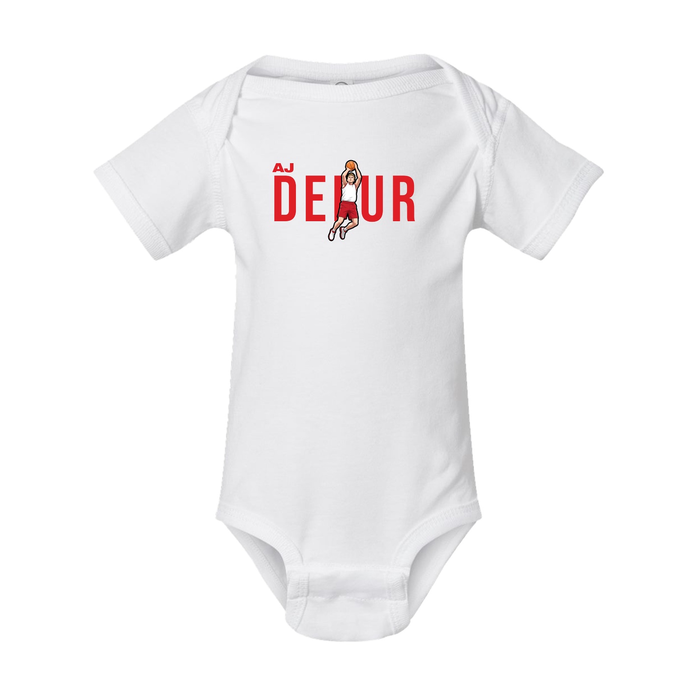 Baby Onesie — Player Name in White