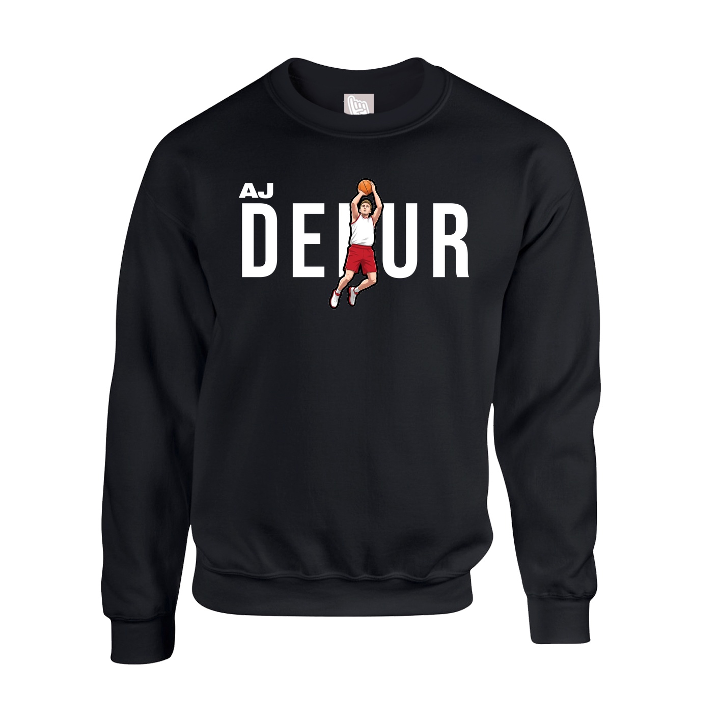 Fleece Crew — Player Name in Black