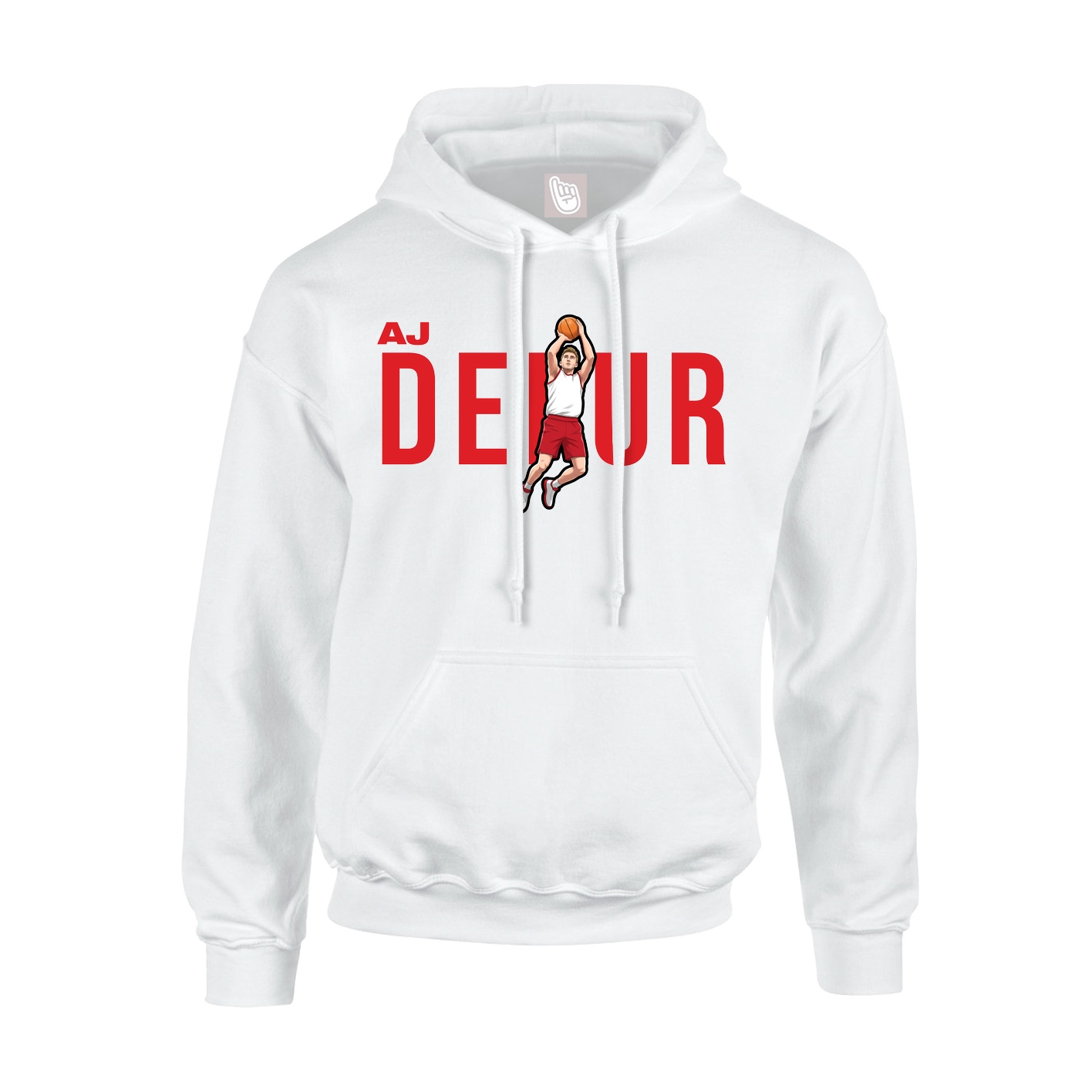 Youth Hoodie — Player Name in White