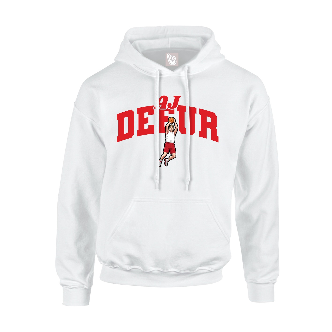 Hoodie — Signature Arch in White