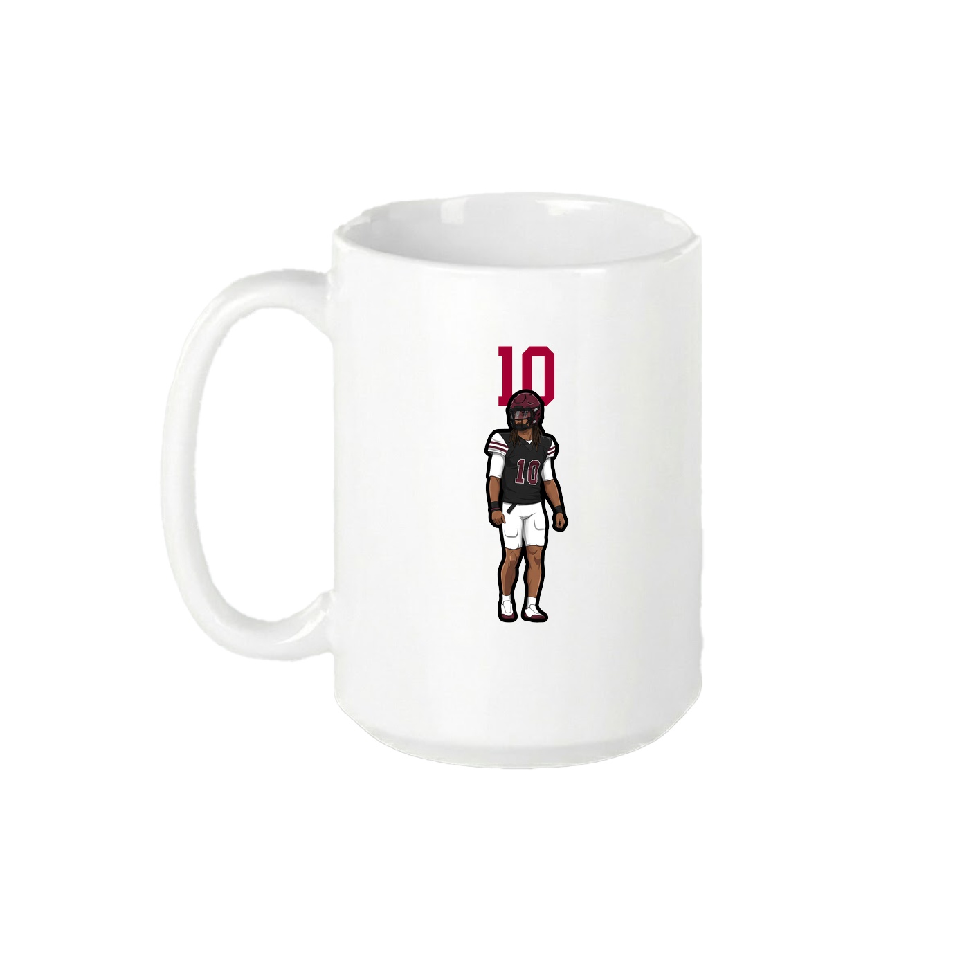 15oz Coffee Mug — Number Top in White
