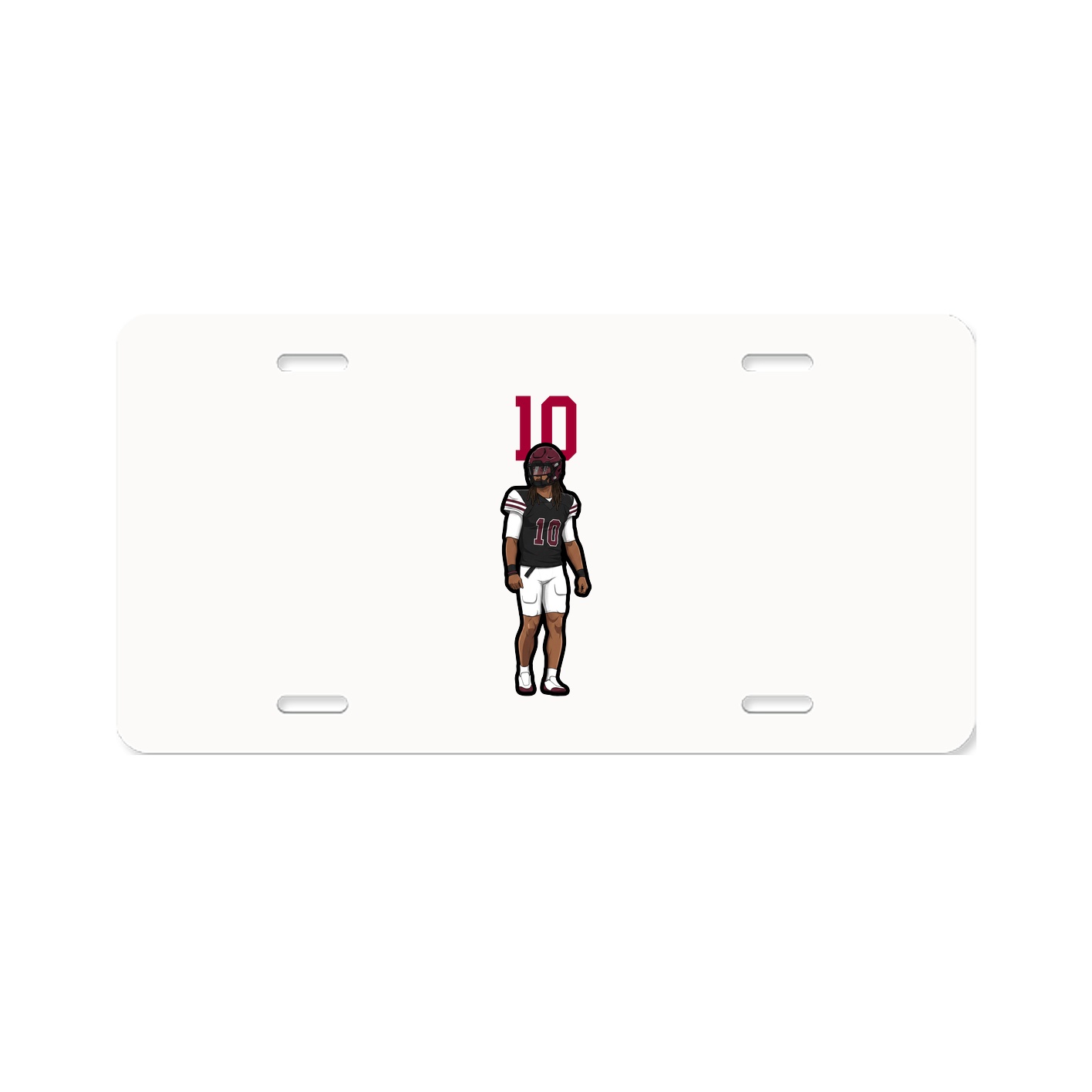 License Plate — Number Top in Classic