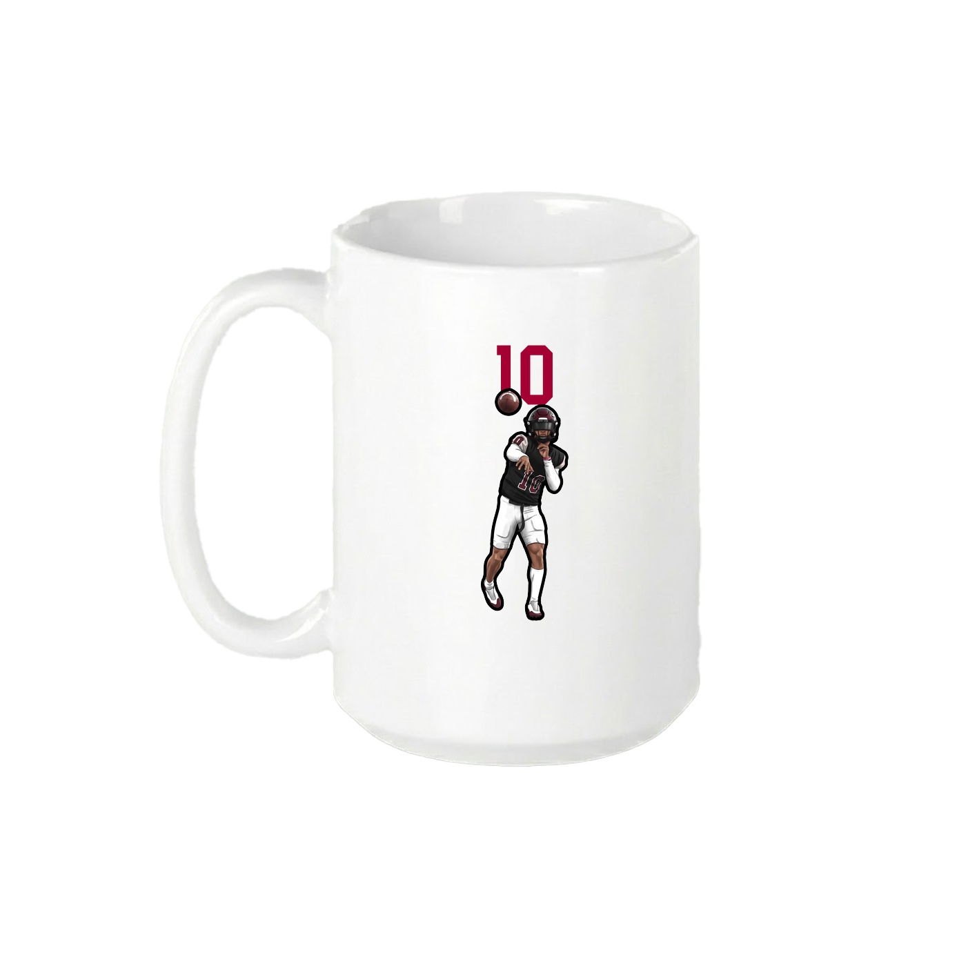 15oz Coffee Mug — Number Top in White