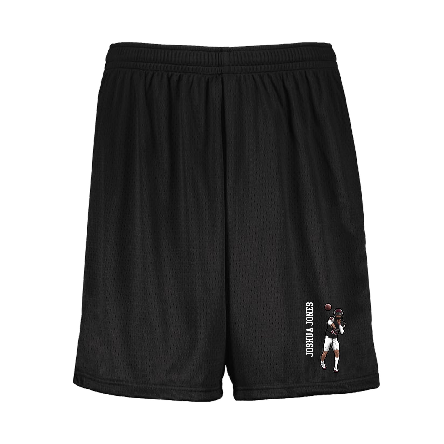 Shorts — Name Vertical in Black