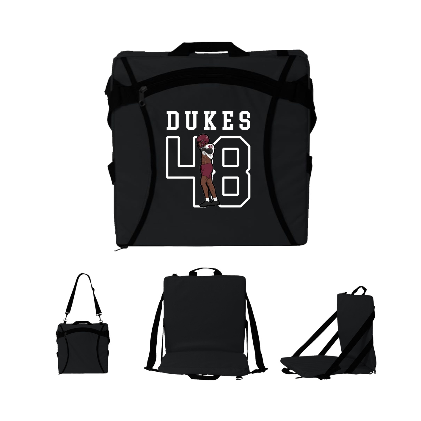 Folding Stadium Seat — Shirsey in Black