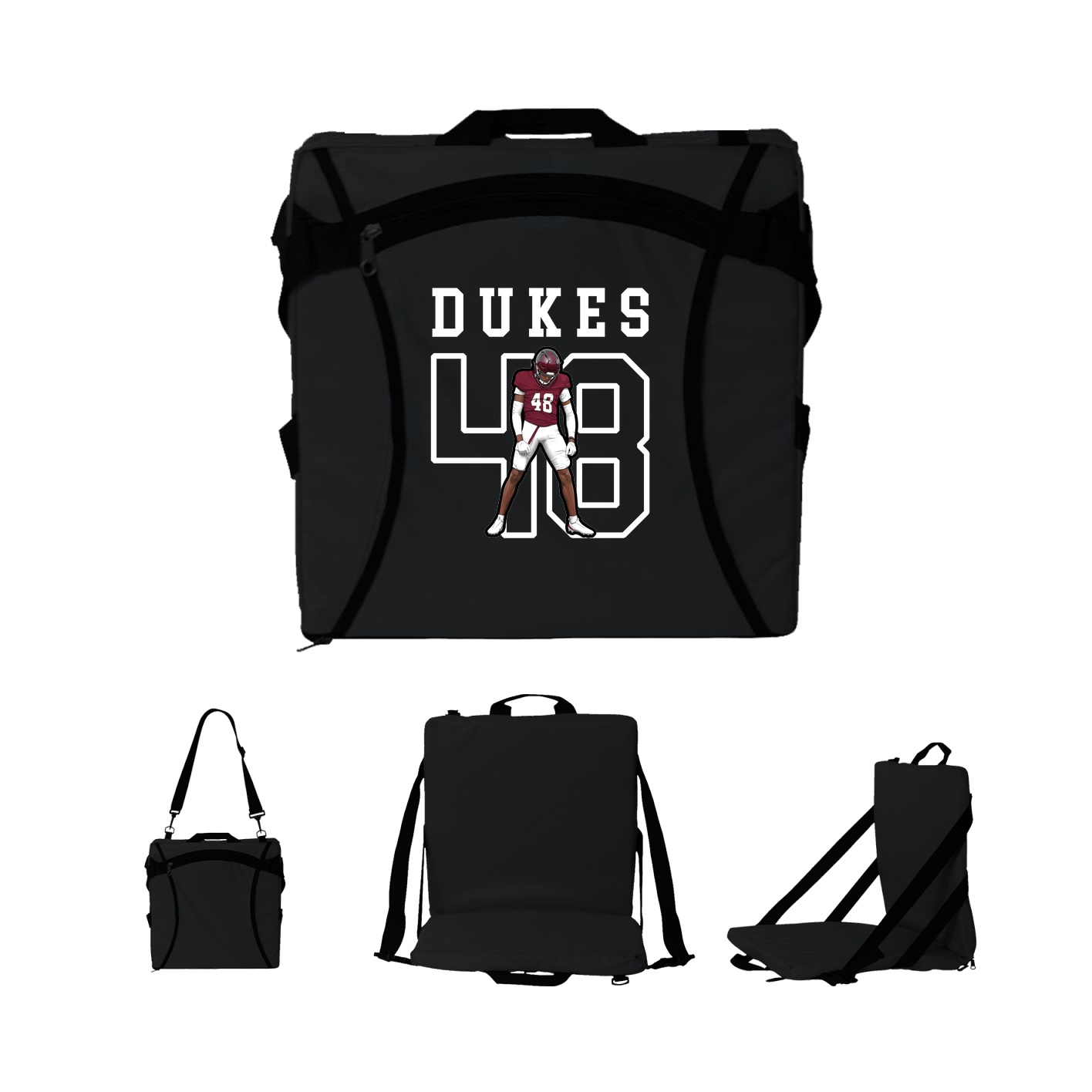 Folding Stadium Seat — Shirsey in Black